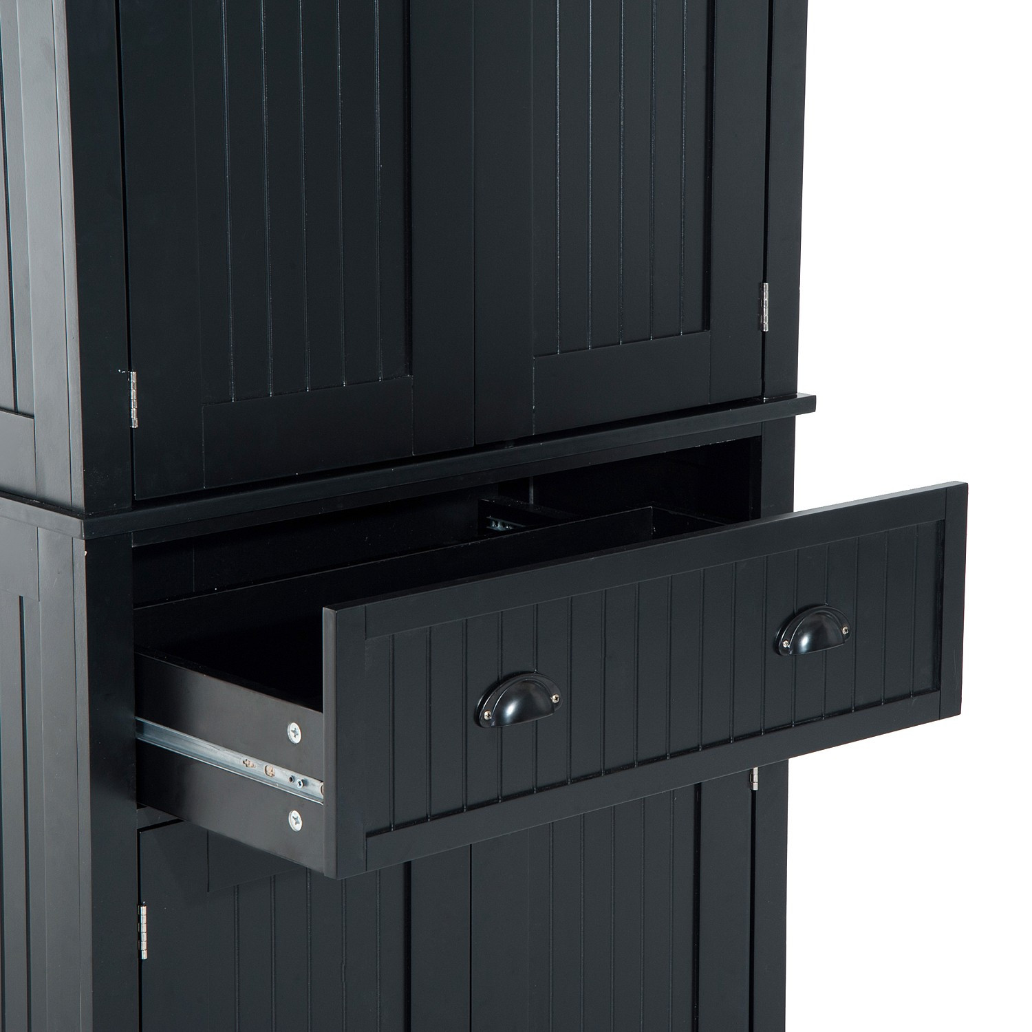 Best ideas about Black Pantry Cabinet
. Save or Pin Hom Tall 72” Traditional Colonial Style Standing Now.