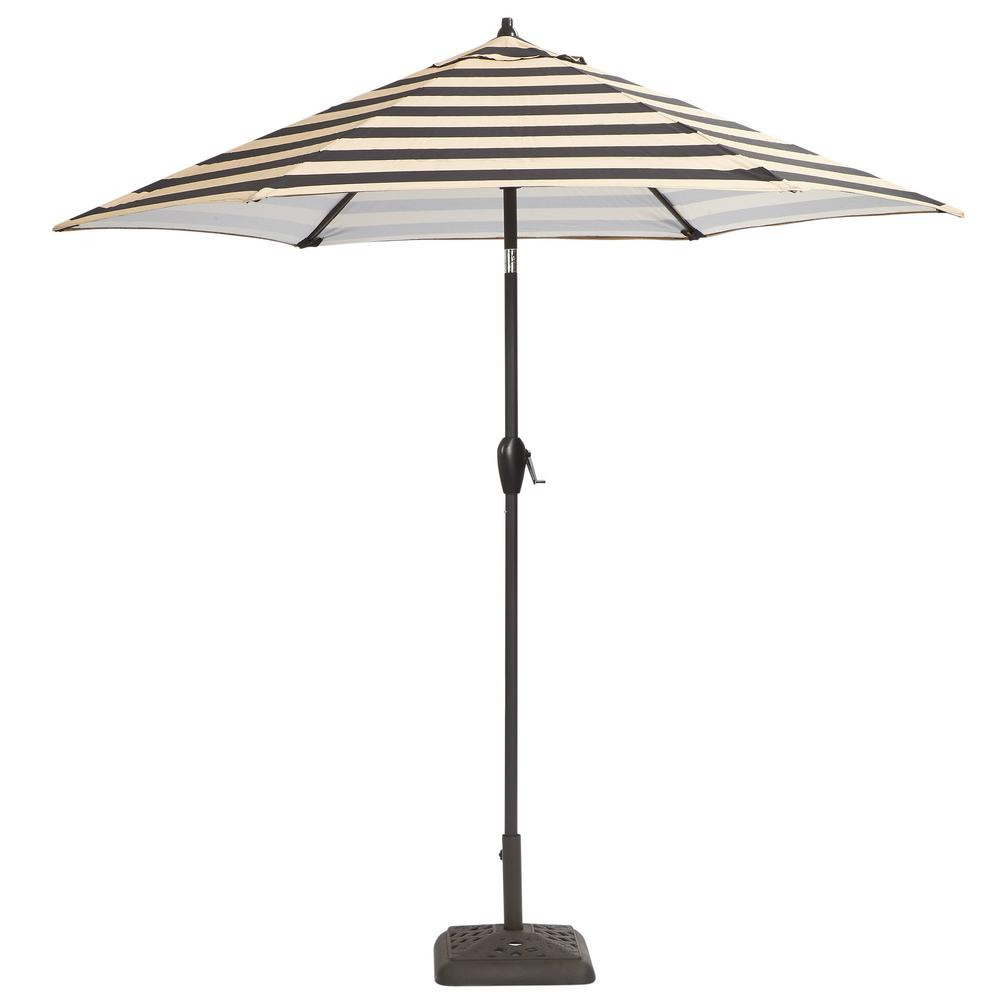 Best ideas about Black Patio Umbrella
. Save or Pin Hampton Bay 9 ft Aluminum Patio Umbrella in Black Cabana Now.