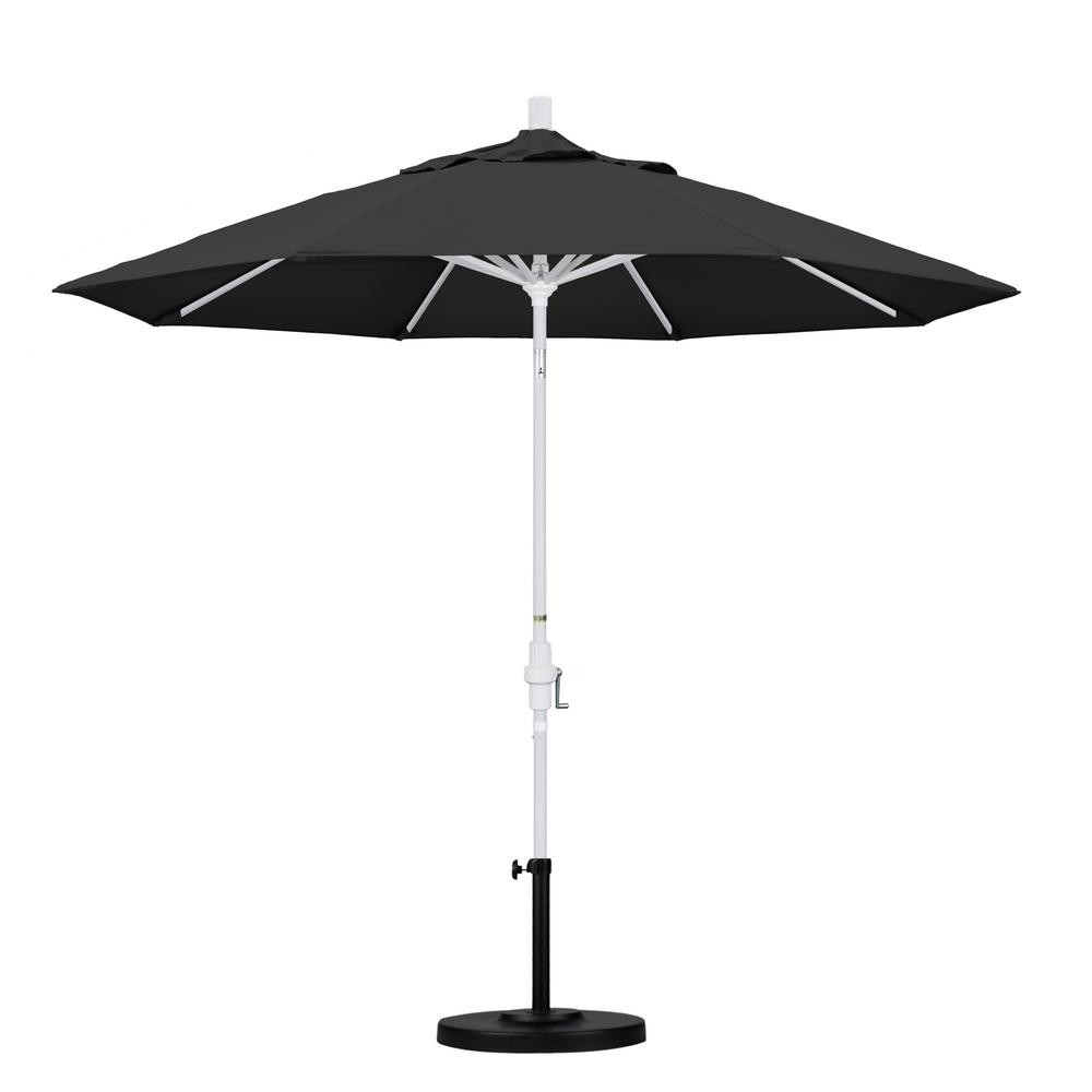 Best ideas about Black Patio Umbrella
. Save or Pin Hampton Bay 9 ft Aluminum Patio Umbrella in Black Cabana Now.