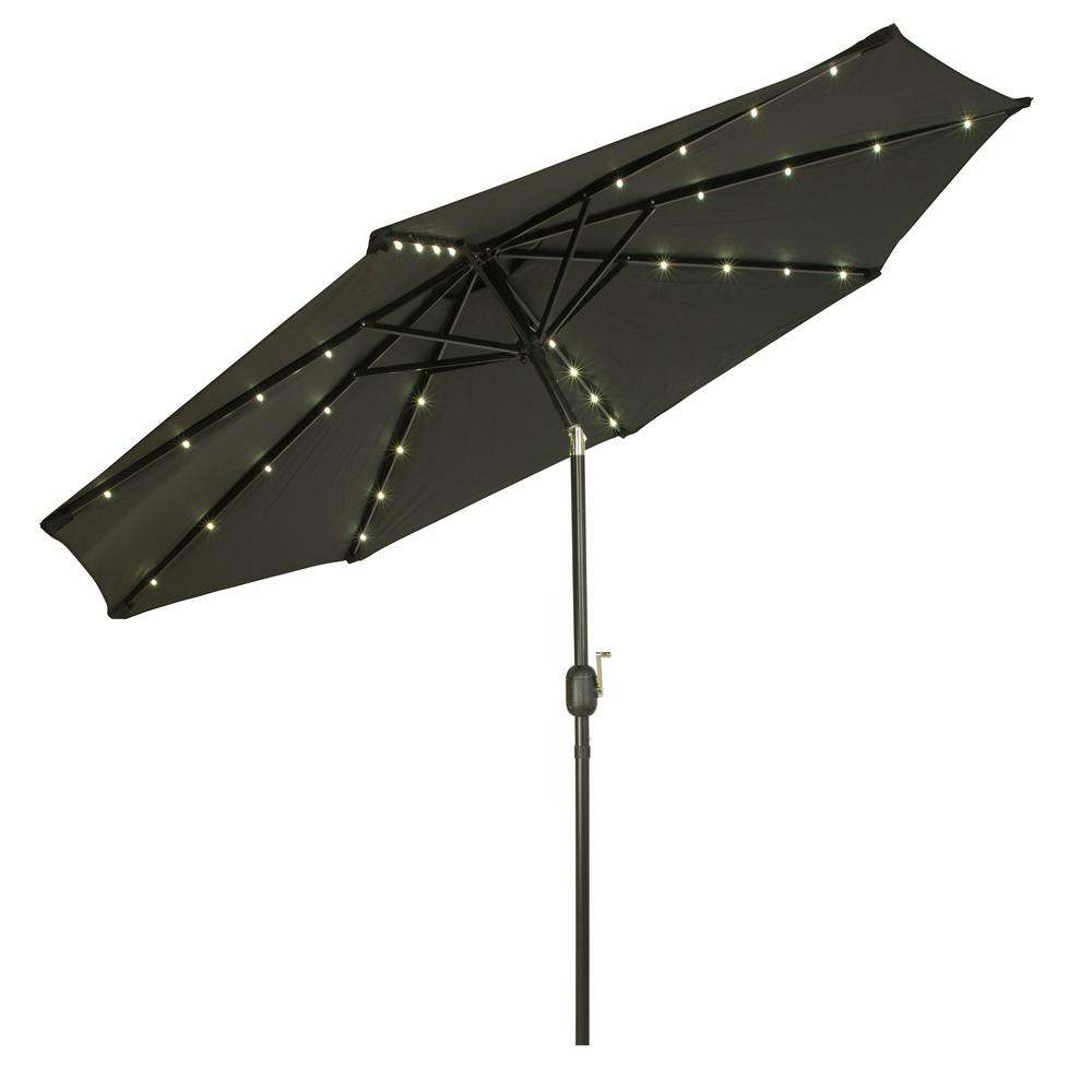 Best ideas about Black Patio Umbrella
. Save or Pin Trademark Innovations 9 ft Deluxe Solar Powered LED Now.