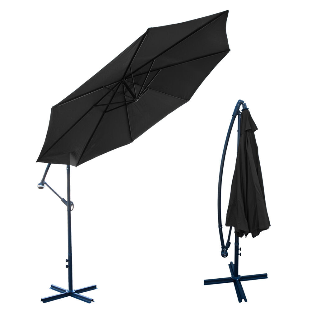 Best ideas about Black Patio Umbrella
. Save or Pin Patio Umbrella Outdoor Tilt And Crank 10 ft fset Deck Now.