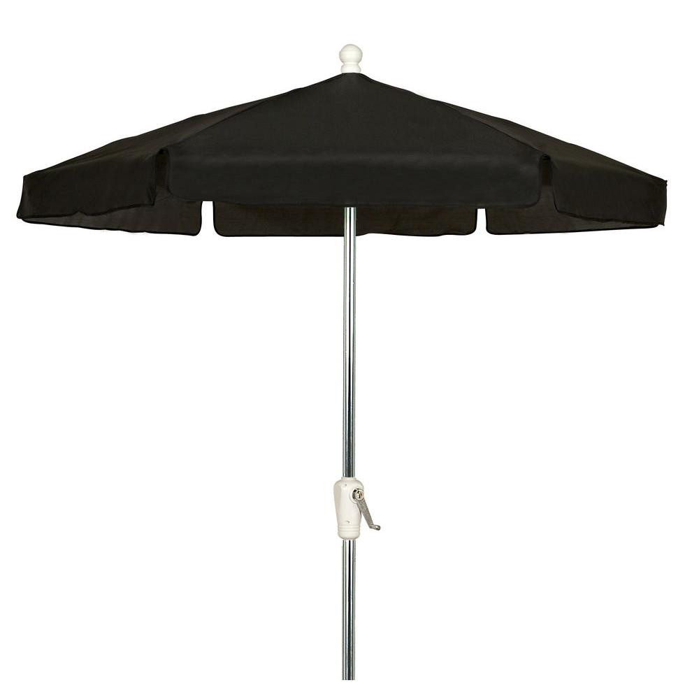 Best ideas about Black Patio Umbrella
. Save or Pin 7 5 ft Hex Garden Patio Umbrella 6 Rib Crank Bright Now.