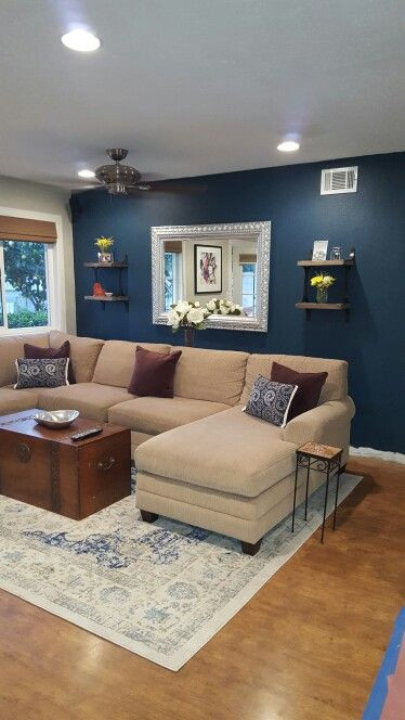 Best ideas about Blue Accent Wall Living Room
. Save or Pin Blue paint color Seaworthy by Sherwin Williams Perfect Now.