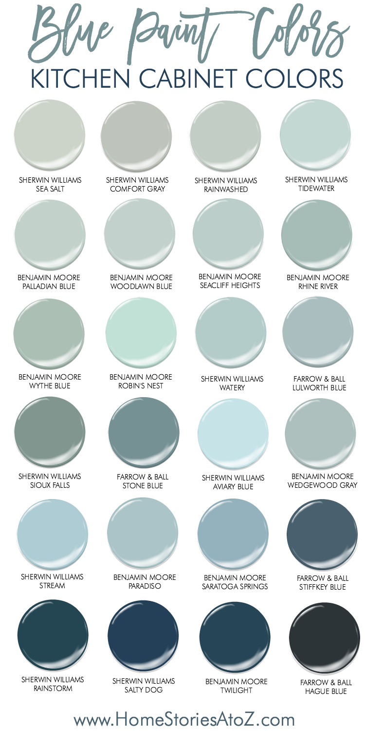 Best ideas about Blue Gray Paint Colors
. Save or Pin 23 Gorgeous Blue Kitchen Cabinet Ideas Now.