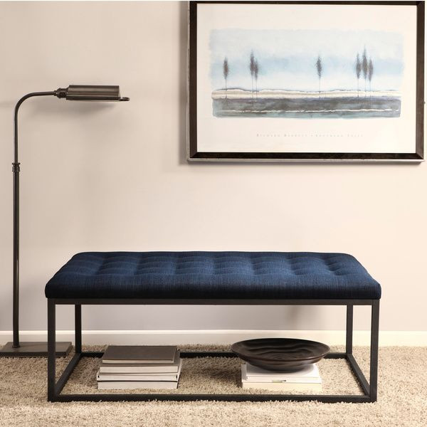 Best ideas about Blue Ottoman Coffee Table
. Save or Pin Renate Navy Linen Coffee Table Ottoman Blue Fabric Now.