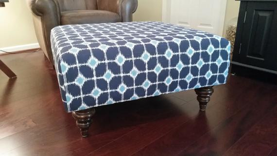 Best ideas about Blue Ottoman Coffee Table
. Save or Pin Items similar to Upholstered Ottoman Coffee Table Blue Now.