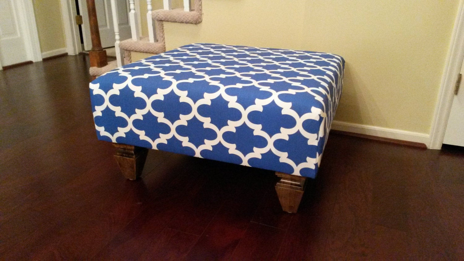 Best ideas about Blue Ottoman Coffee Table
. Save or Pin Upholstered Ottoman Coffee Table Blue and White Now.
