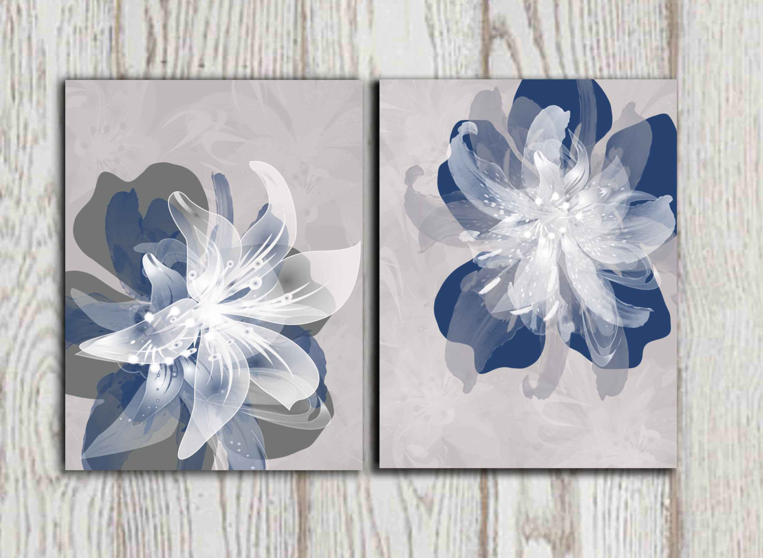 Best ideas about Blue Wall Art
. Save or Pin Navy blue gray flower wall art prints poster print Now.