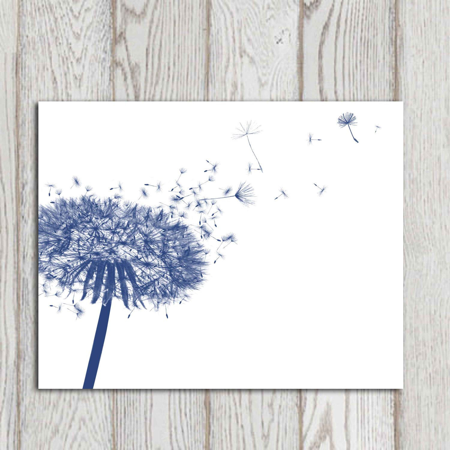 Best ideas about Blue Wall Art
. Save or Pin Dandelion decor print Navy blue home decor Navy bedroom Now.