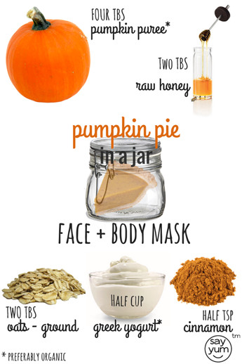 Best ideas about Body Mask DIY
. Save or Pin Pumpkin Pie Face and Body Mask say yum Now.