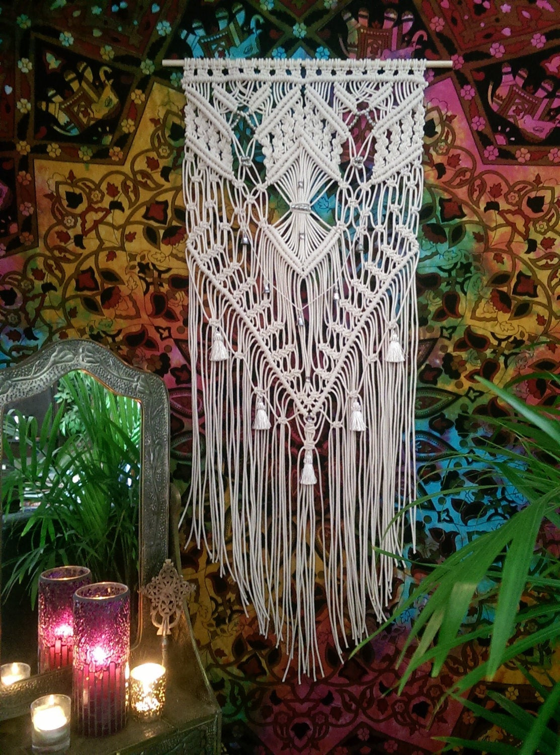 Best ideas about Boho Wall Art
. Save or Pin Boho Decor Hippie Decor Macrame Wall Hanging by Now.