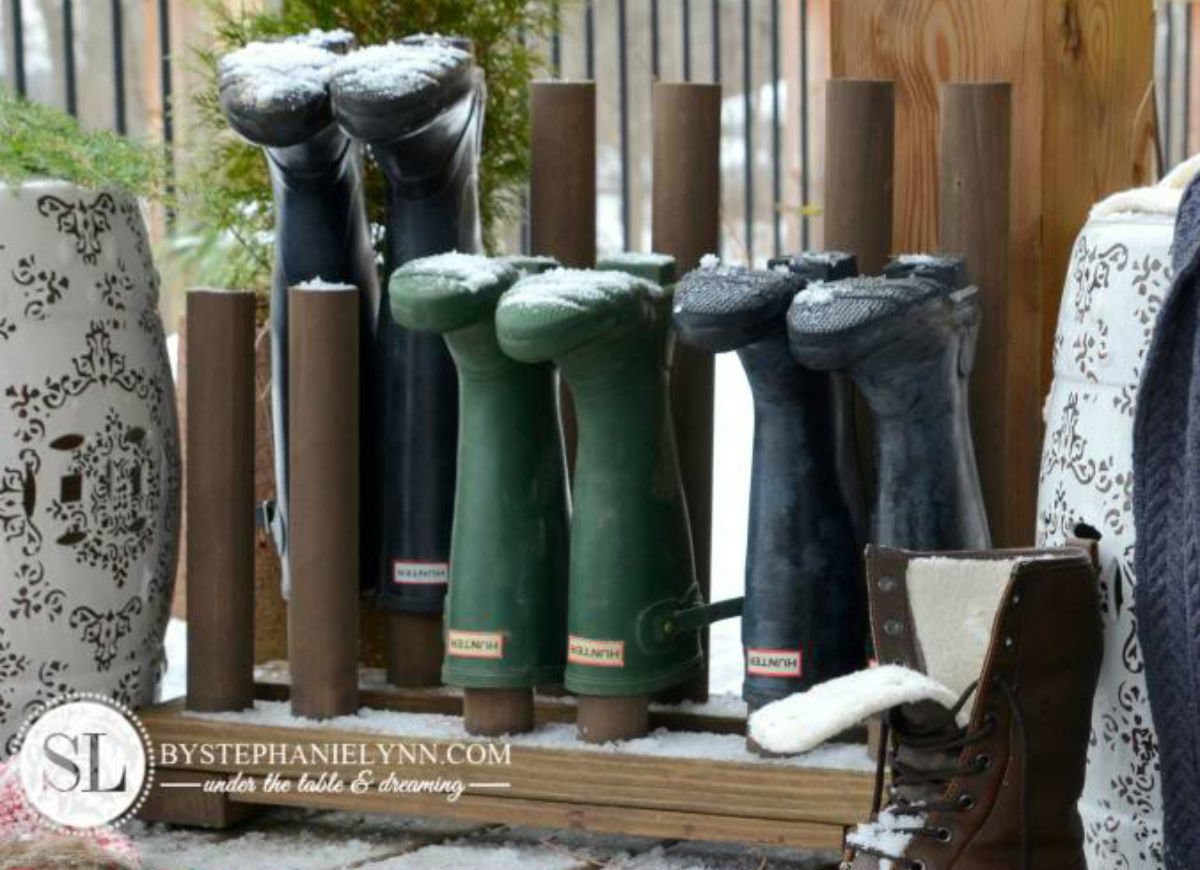 Best ideas about Boot Rack DIY
. Save or Pin DIY Boot Rack 12 Ways to Check Slush and Snow at the Now.