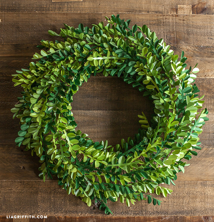 Best ideas about Boxwood Wreath DIY
. Save or Pin DIY Paper Boxwood Wreath for Spring Lia Griffith Now.