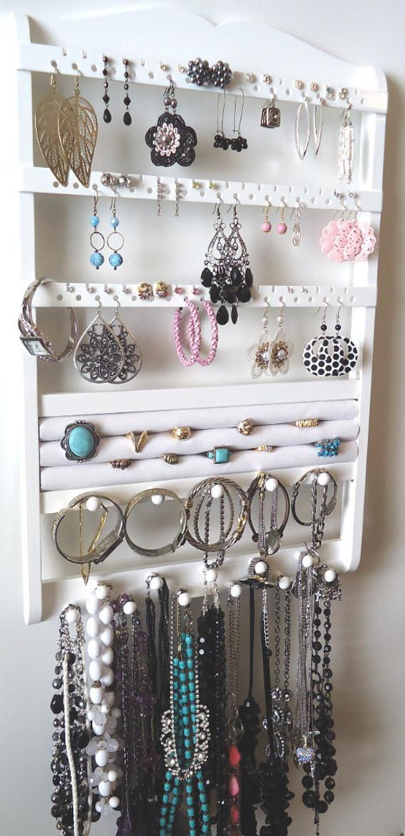 Best ideas about Bracelet Organizer DIY
. Save or Pin Jewelry Holder 20 Rings Earring Holder Necklace Bracelet Now.
