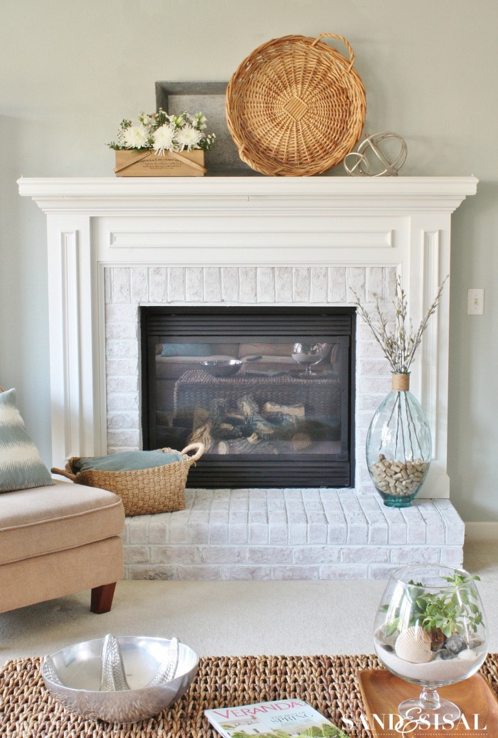 Best ideas about Brick Fireplace Makeover
. Save or Pin How to Whitewash Brick Sand and Sisal Now.