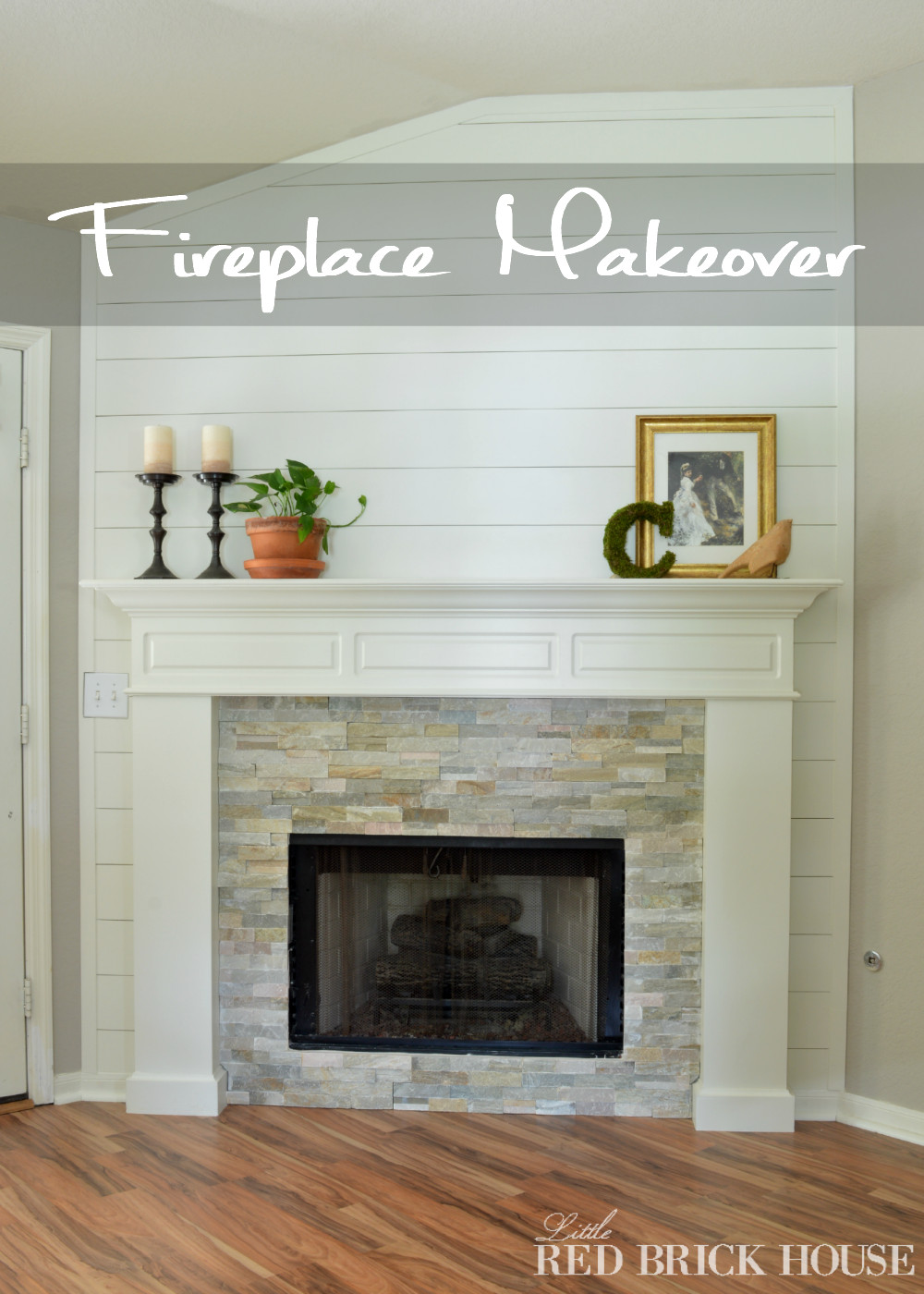 Best ideas about Brick Fireplace Makeover
. Save or Pin Farmhouse Fireplace Makeover Reveal Now.