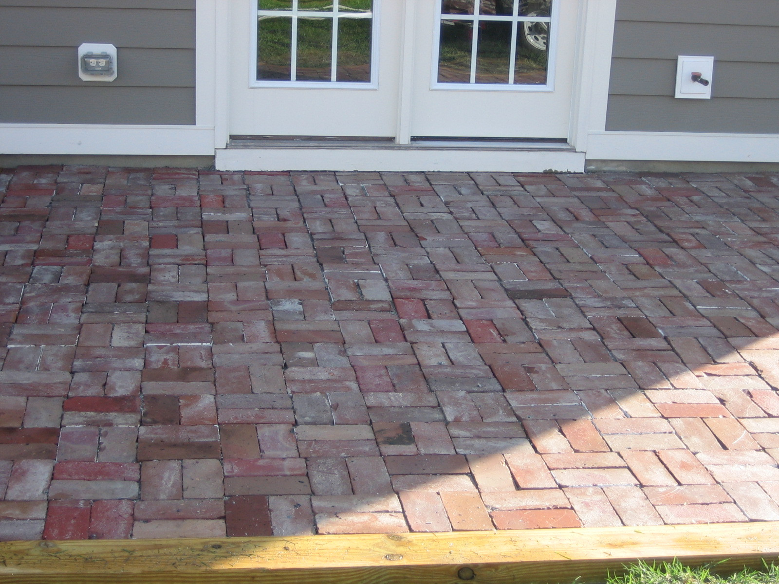 Best ideas about Brick Patio Patterns
. Save or Pin The Lowcountry Lady Goodbye concrete hello reclaimed Now.