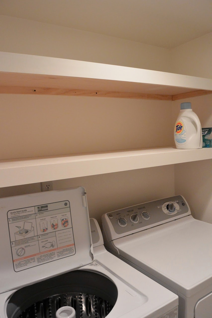 Best ideas about Brittney White Laundry Room
. Save or Pin Mixin Mom Laundry Room Floating Shelves DIY Now.