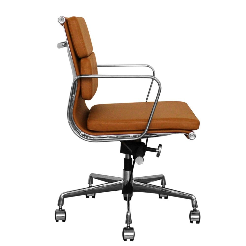 Best ideas about Brown Leather Office Chair
. Save or Pin The Inventors Tan Brown Leather Short Back Soft Pad Style Now.
