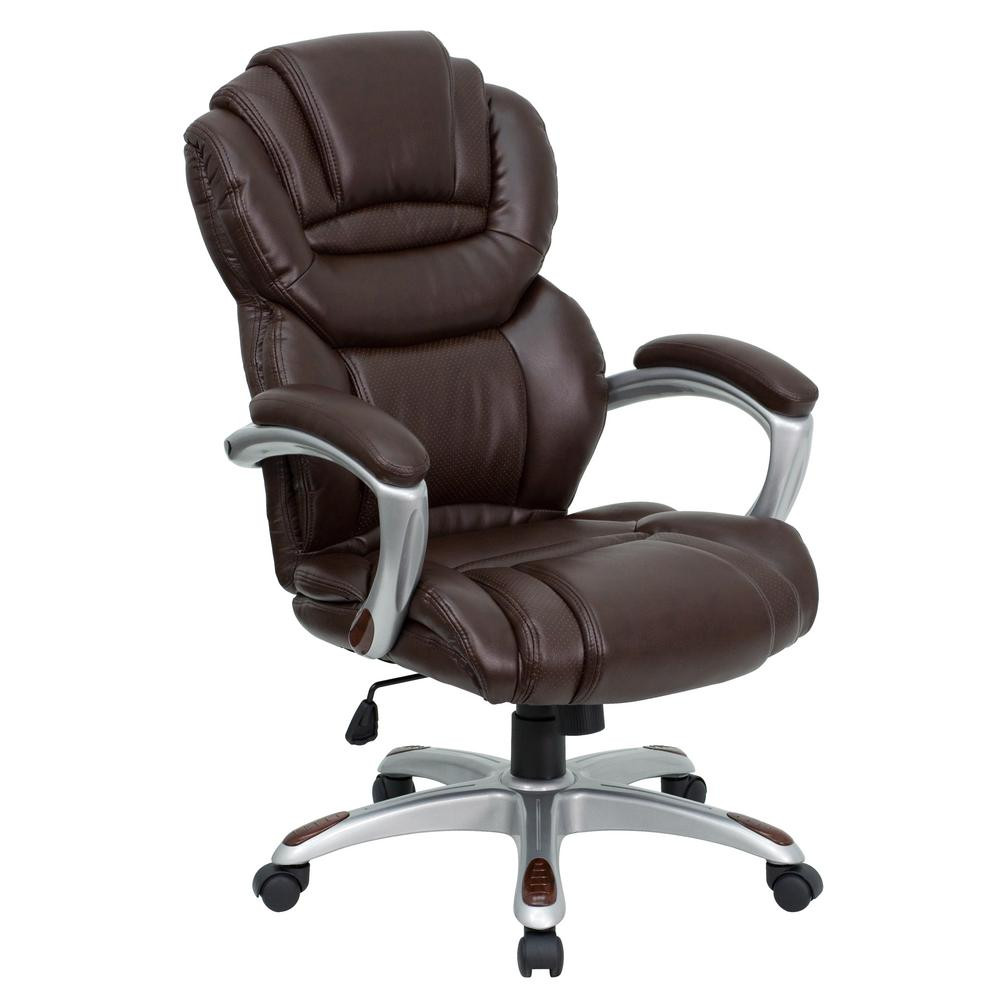 Best ideas about Brown Leather Office Chair
. Save or Pin Flash Furniture High Back Brown Leather Executive Swivel Now.