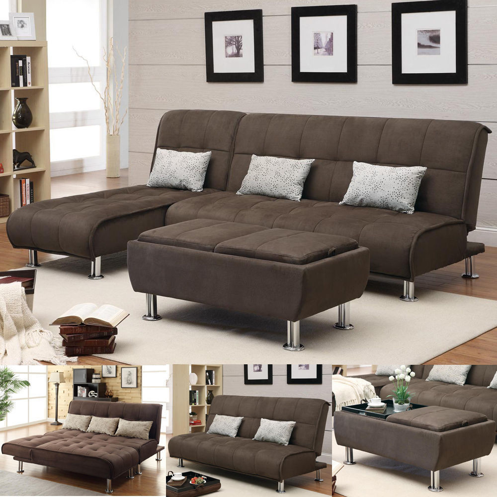 Best ideas about Brown Sleeper Sofa
. Save or Pin Brown Microfiber 3 PC Sectional Sofa Futon Couch Chaise Now.