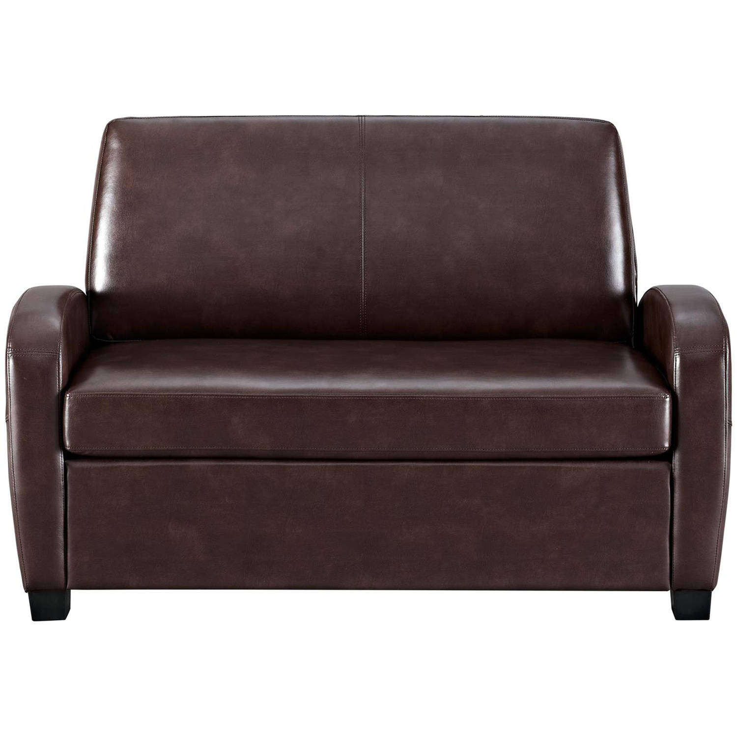 Best ideas about Brown Sleeper Sofa
. Save or Pin Convertible Sofa Leather Couch Twin Bed Mattress Sleeper Now.