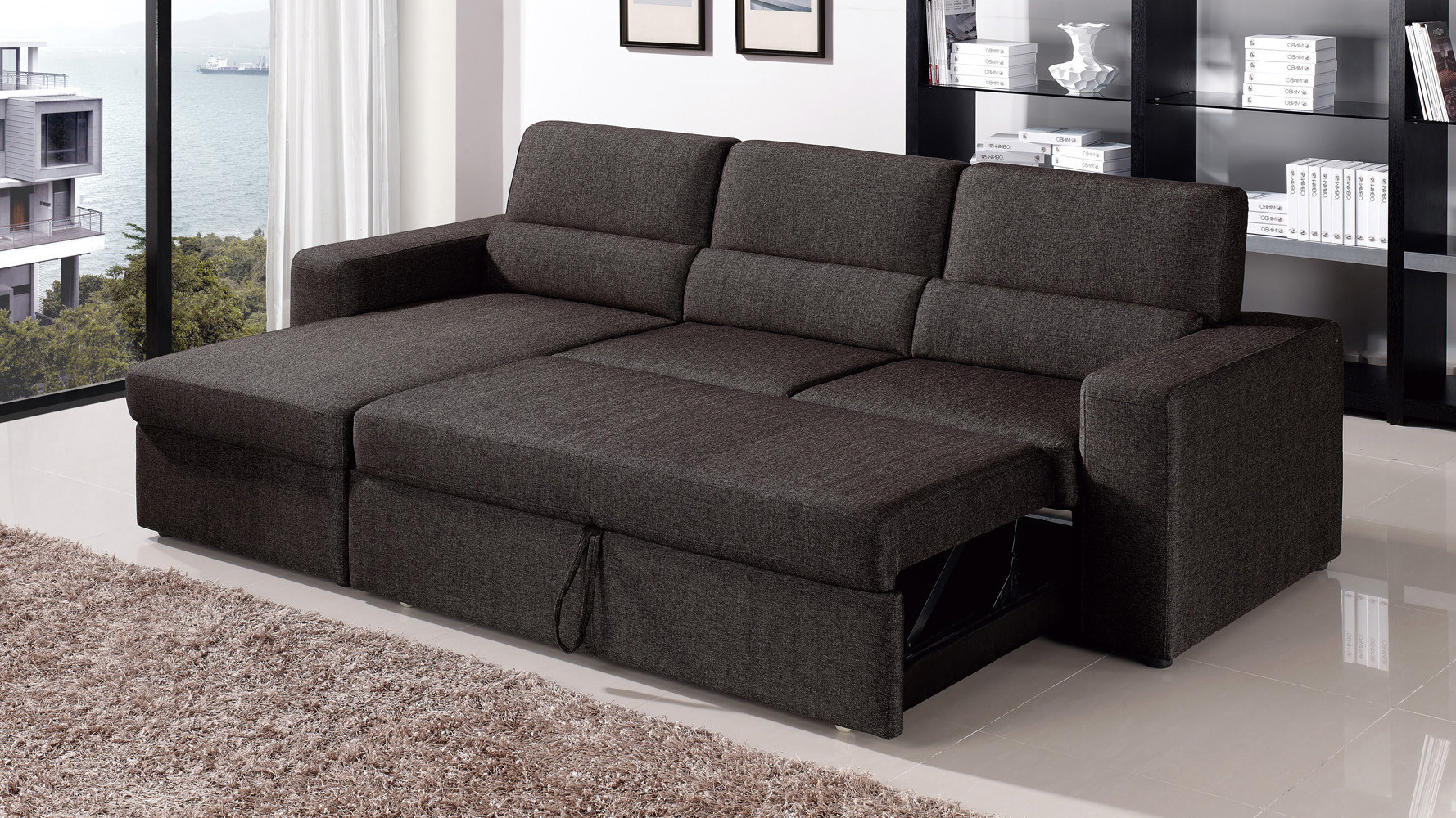 Best ideas about Brown Sleeper Sofa
. Save or Pin Black Brown Clubber Sleeper Sectional Sofa Now.