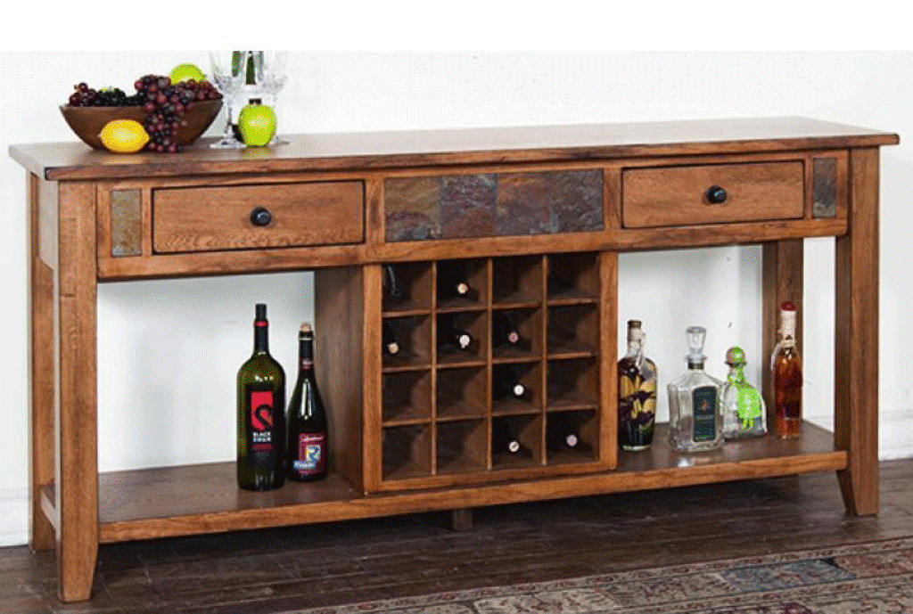 Best ideas about Buffet Table With Wine Rack
. Save or Pin Bar Buffet Table with Wine Rack and Drawers — Inspire Now.