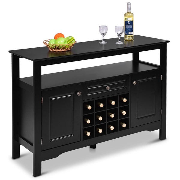 Best ideas about Buffet Table With Wine Rack
. Save or Pin Shop Gymax Storage Buffet Sever Cabinet Sideboard Table Now.