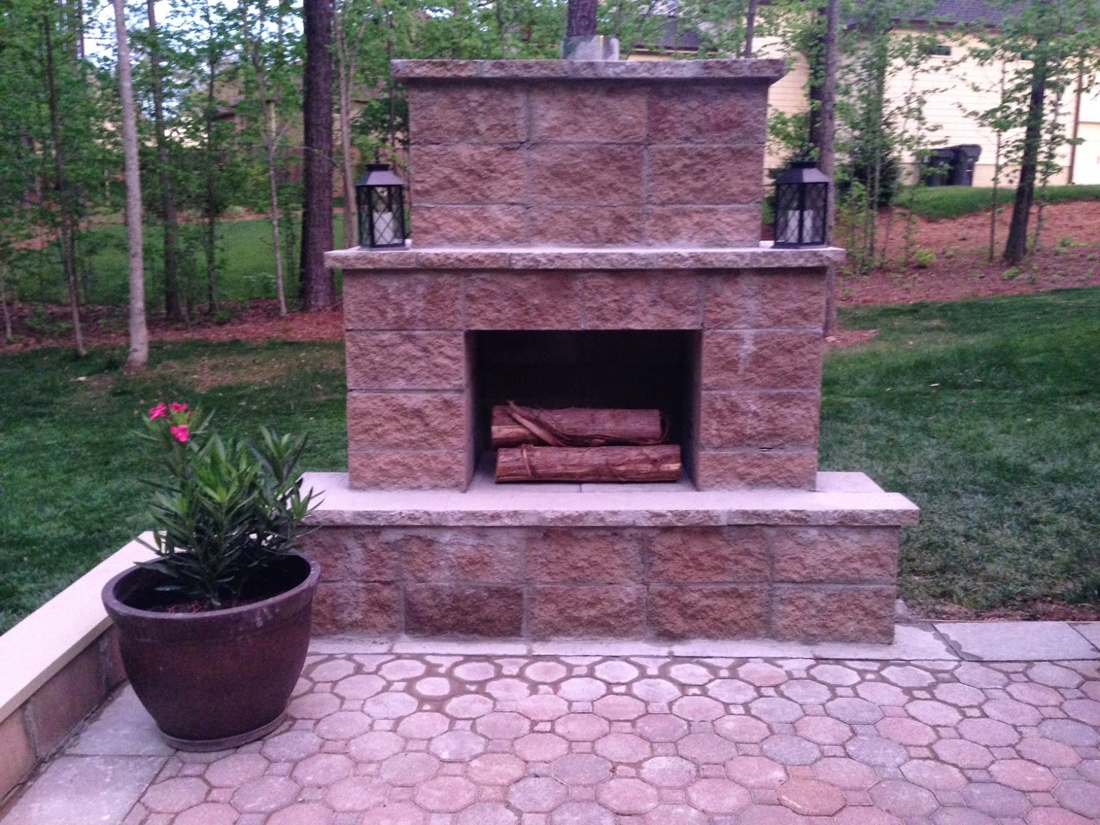Best ideas about Building An Outdoor Fireplace
. Save or Pin Life in the Barbie Dream House DIY Paver Patio and Now.