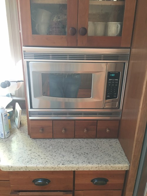 Best ideas about Built In Microwave Cabinet
. Save or Pin Replacing built in microwave with 24" trim Now.
