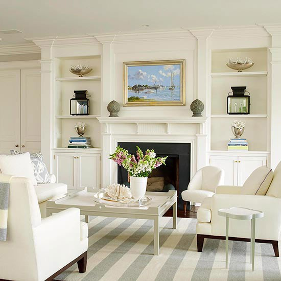 Best ideas about Built Ins Around Fireplace
. Save or Pin Little Updates and Fireplace Plans The Inspired Room Now.