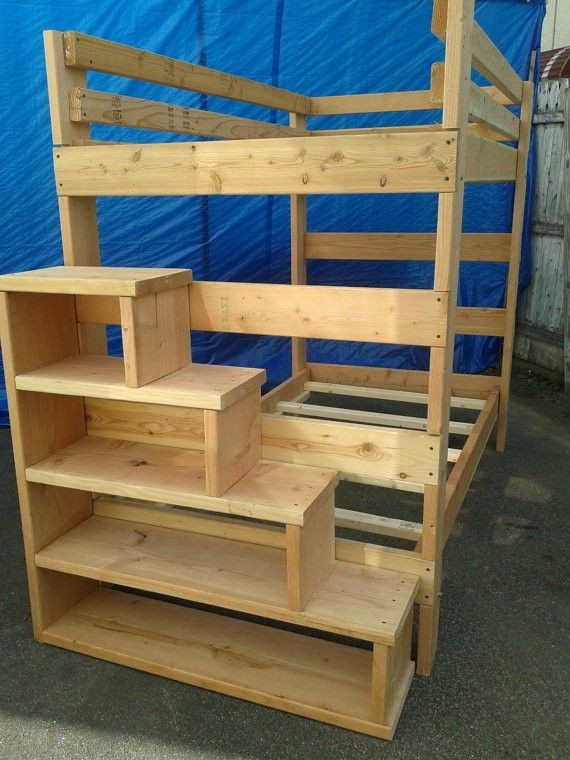 Best ideas about Bunk Bed Plans With Stairs
. Save or Pin Full Size Loft Bed With Stairs Foter Now.