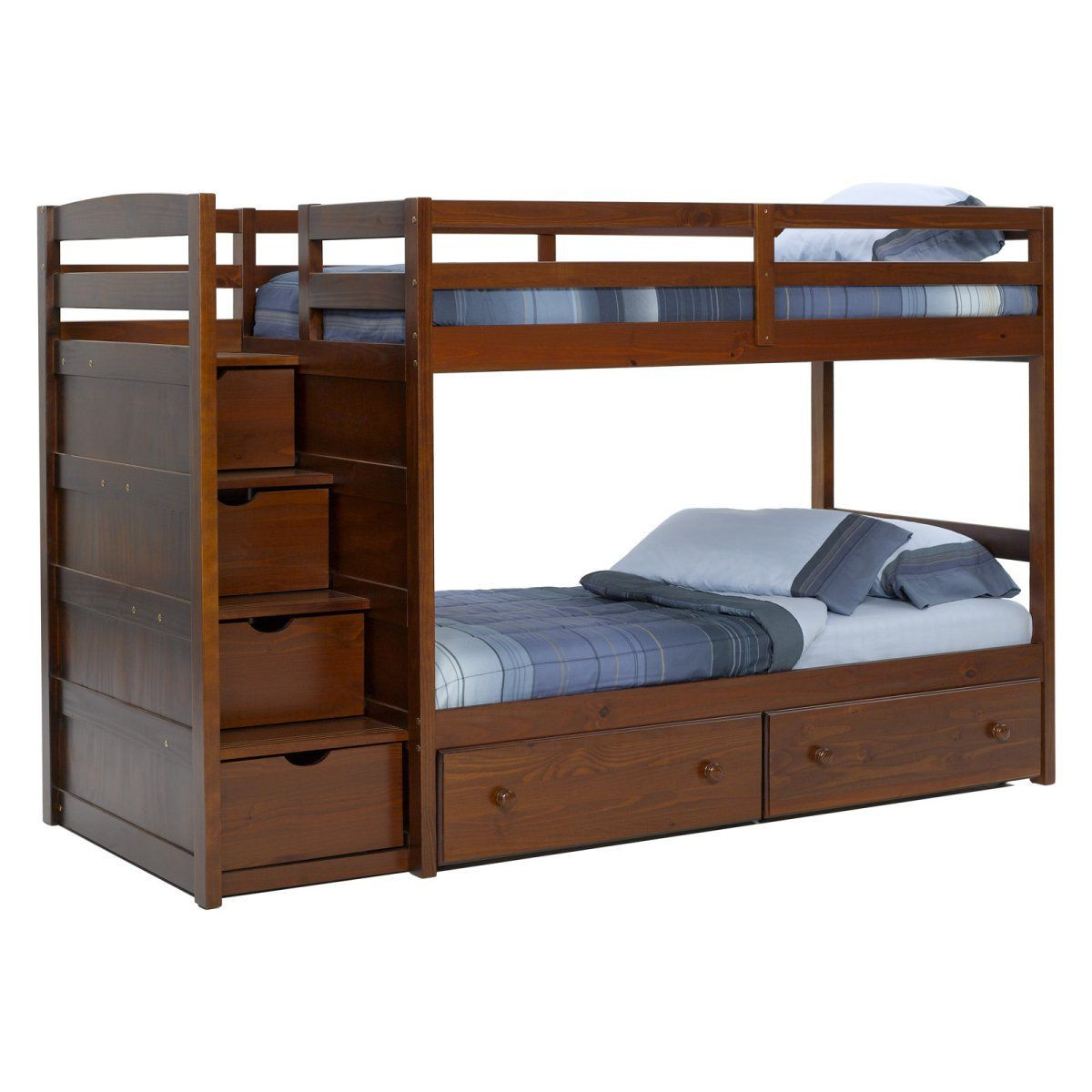 Best ideas about Bunk Bed With Stairs
. Save or Pin Pine Ridge Front Loading Stair Bunk Bed Chocolate Twin Now.
