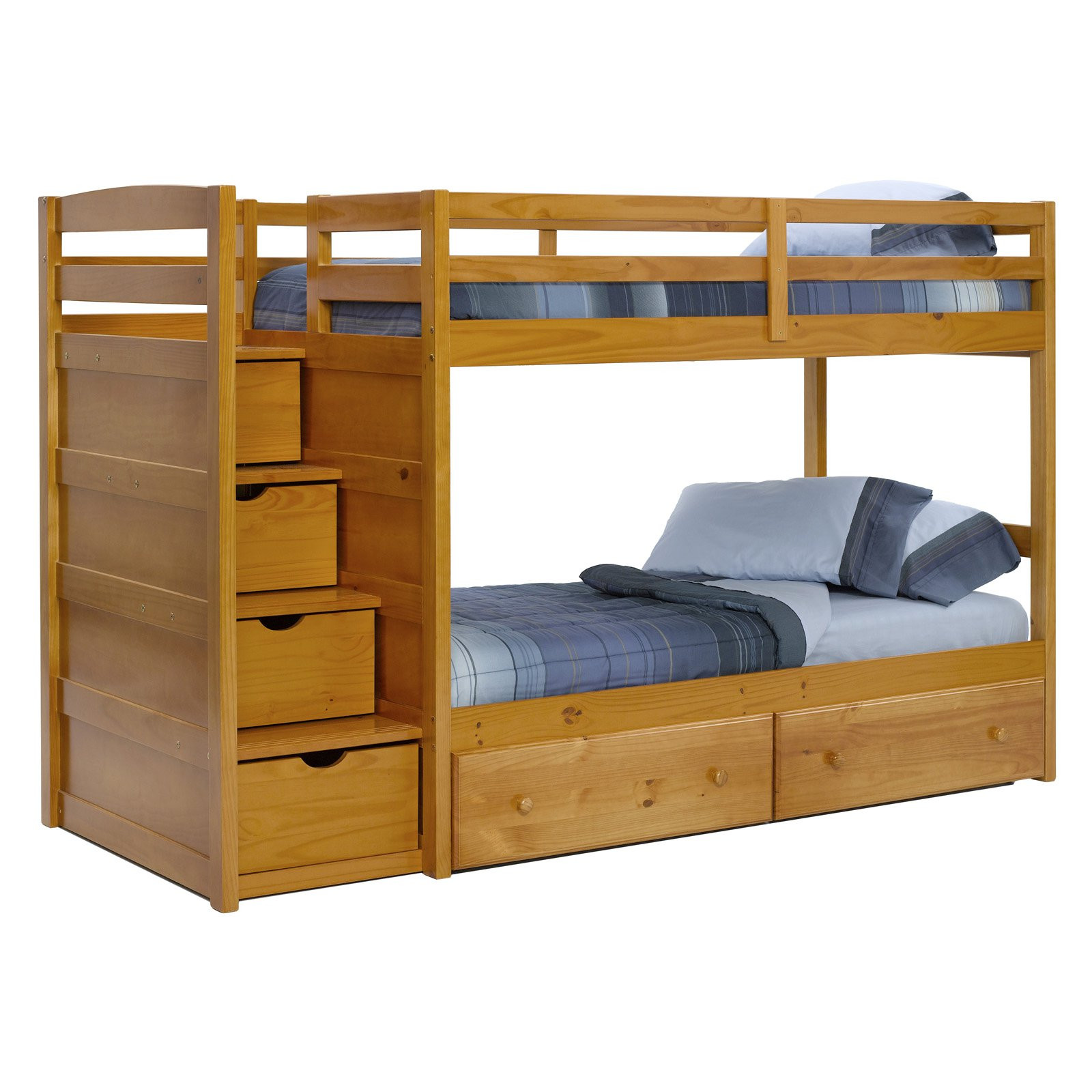 Best ideas about Bunk Bed With Stairs
. Save or Pin Pine Ridge Front Loading Stair Bunk Bed Honey at Hayneedle Now.