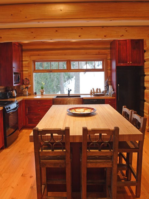 Best ideas about Cabin Kitchen Decor
. Save or Pin Log Homes Kitchens Home Design Ideas Remodel Now.