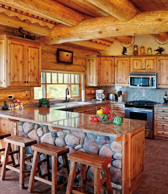 Best ideas about Cabin Kitchen Decor
. Save or Pin 19 Log Cabin Home Décor Ideas Now.