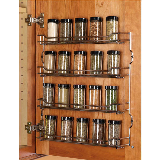 Best ideas about Cabinet Door Spice Rack
. Save or Pin Steel Wire Door Mount Spice Racks in Chrome and Champagne Now.
