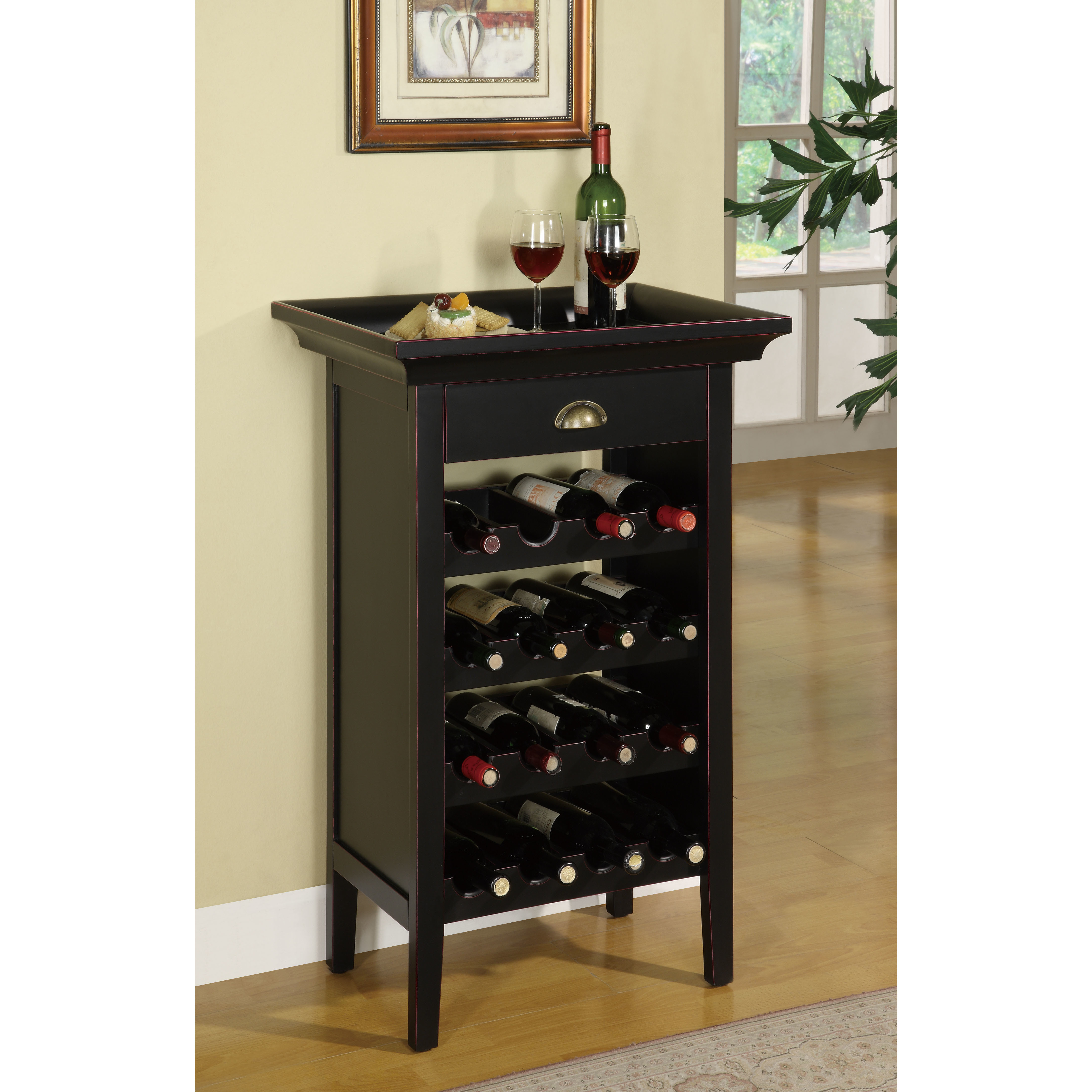 Best ideas about Cabinet With Wine Rack
. Save or Pin Charlton Home Beamish 16 Bottle Floor Wine Rack & Reviews Now.