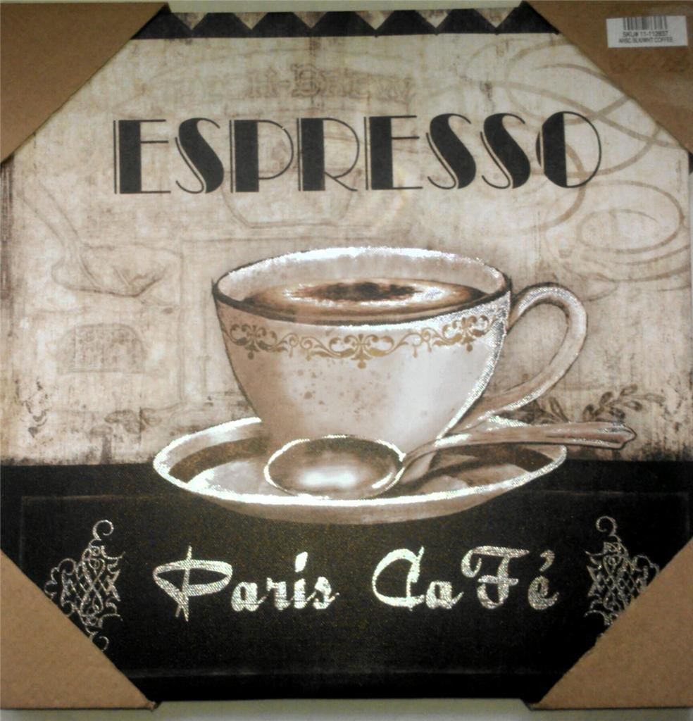 Best ideas about Cafe Latte Kitchen Decor
. Save or Pin COFFEE THEME ESPRESSO PARIS CAFE BISTRO CANVAS PICTURES Now.