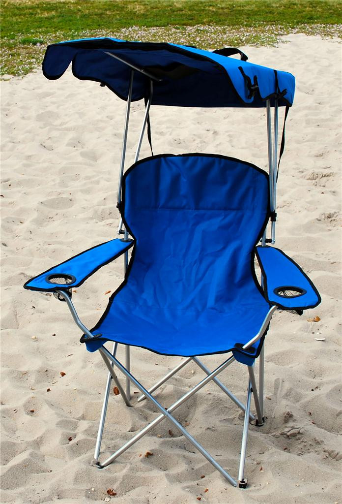 Best ideas about Camp Chair With Canopy
. Save or Pin FOLDING CANOPY CHAIR BEACH CAMPING CHAIR XL OUTDOOR Now.