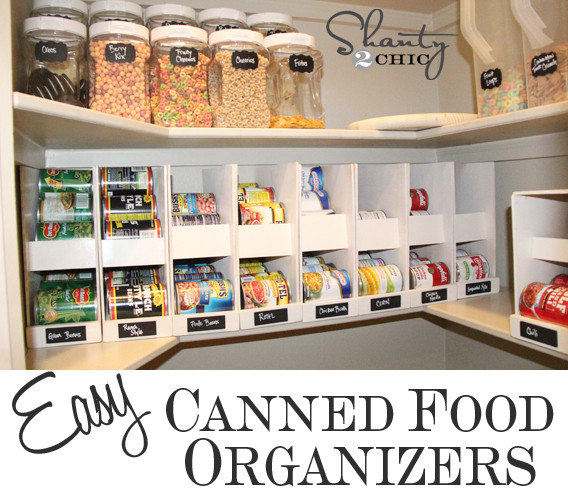 Best ideas about Can Organizer For Pantry
. Save or Pin Pantry Ideas DIY Canned Food Storage Shanty 2 Chic Now.