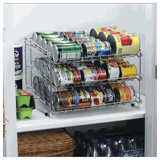 Best ideas about Can Organizer For Pantry
. Save or Pin Deluxe Chrome Canned Food Storage Rack Contemporary Now.