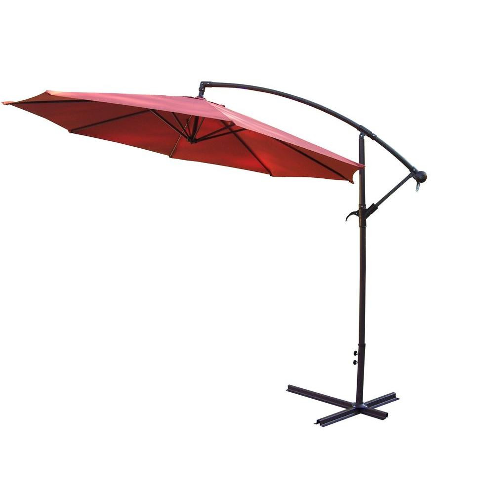 Best ideas about Cantilever Patio Umbrella
. Save or Pin Hampton Bay 11 ft Solar fset Patio Umbrella in Cafe Now.