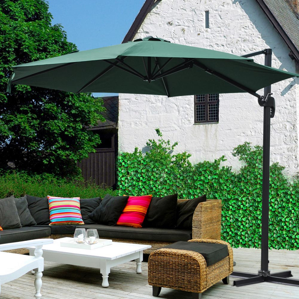 Best ideas about Cantilever Patio Umbrella
. Save or Pin 10 Deluxe Patio Hanging Roma fset Umbrella Outdoor Now.