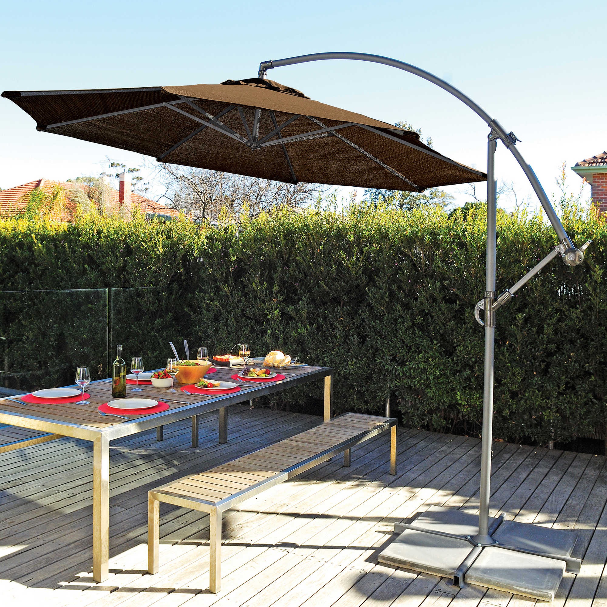 Best ideas about Cantilever Patio Umbrella
. Save or Pin 10 Foot Round Cantilever Umbrella Patio Outdoor Dining Now.