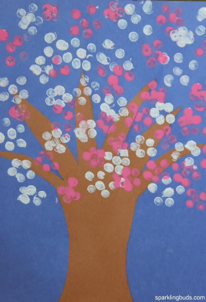Best ideas about Canvas Paintings Ideas For Kids
. Save or Pin Cherry blossom tree craft for preschoolers sparklingbuds Now.
