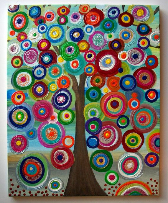 Best ideas about Canvas Paintings Ideas For Kids
. Save or Pin Childrens Canvas Wall Art Abstract Acrylic Painting on Now.