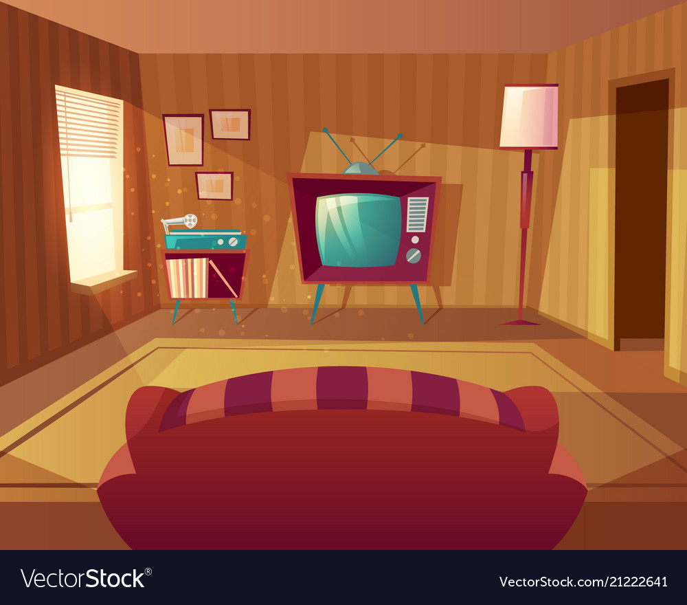 Best ideas about Cartoon Living Room
. Save or Pin Cartoon living room with sofa tv Royalty Free Vector Image Now.