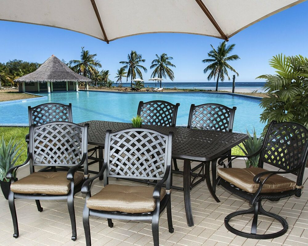 Best ideas about Cast Aluminum Patio Furniture
. Save or Pin Cast Aluminum Patio Furniture Nassau Outdoor Patio 7Pc Set Now.